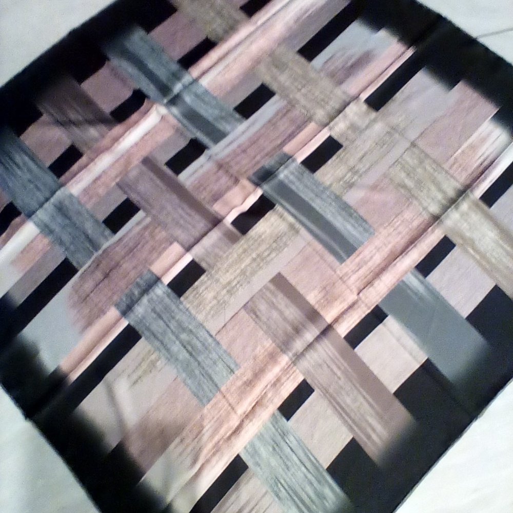 Silky Scarf Square Pink Gray Face mask hijab